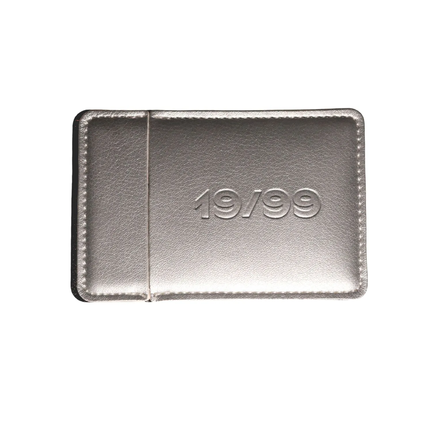 19/99 Card Mirror Taschenspiegel Karte Silber