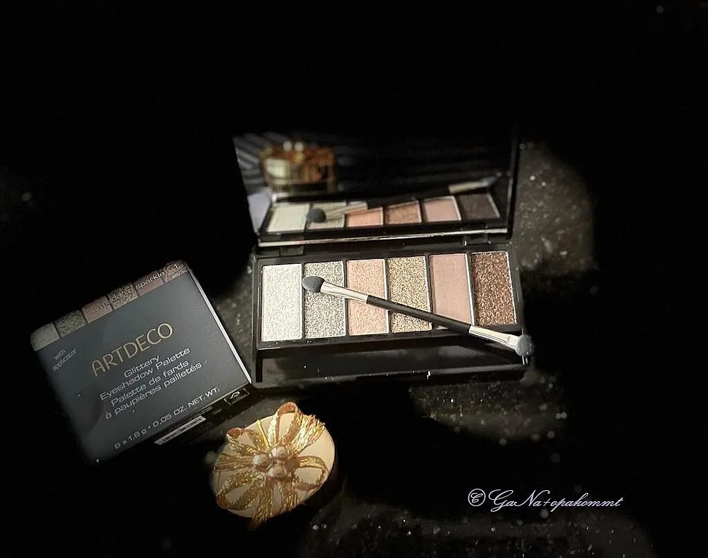 ARDECO Glittery Eyeshadow Palette 3 touch of velvet 6 Farben