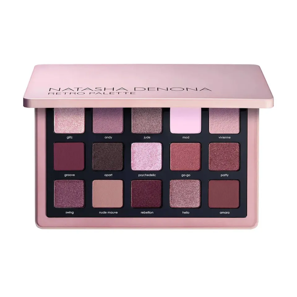 Natasha Denona Retro Lidschatten Palette 15 Farben burgundy