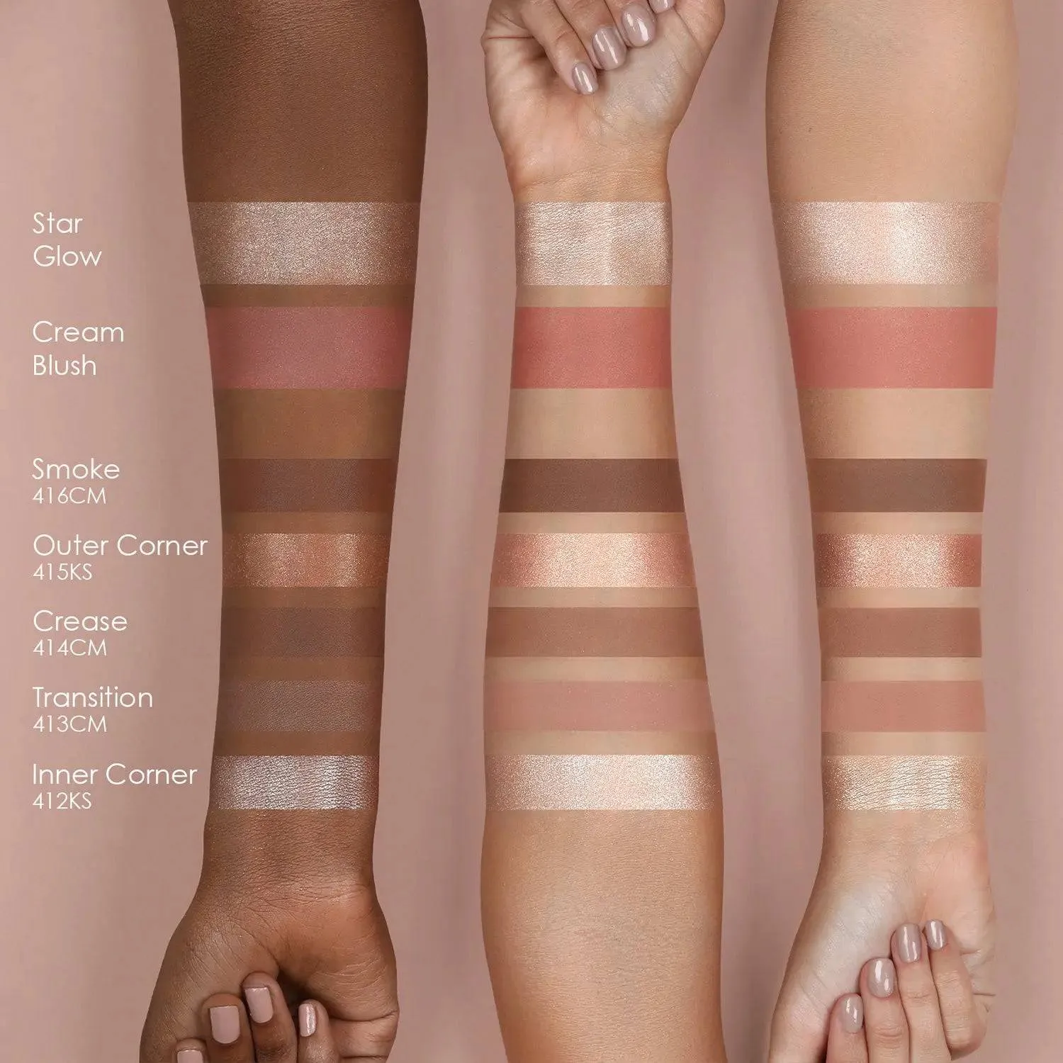 Natasha Denona Glam Face Palette Lidschatten-Set Light neutral