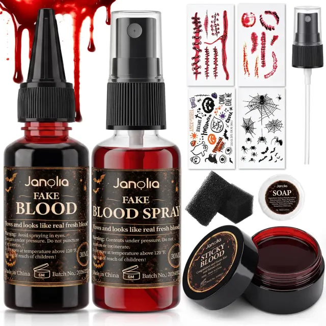 Janolia SFX02 Kunstblut Set 3x30ml auswaschbar