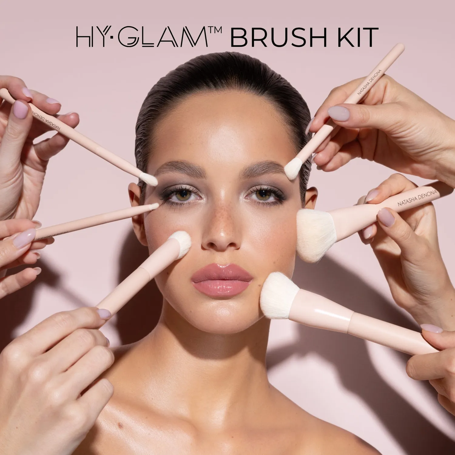 Natasha Denona HY-GLAM Brush Kit Pinselset vegan 5-teilig