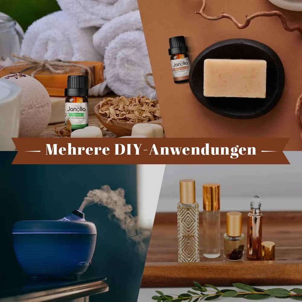 Janolia ätherische Öle Set Männer Duftöl 6x10ml holzig