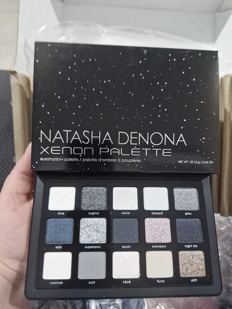 Natasha Denona Retro Glam Lidschatten Palette 15 Farben grün