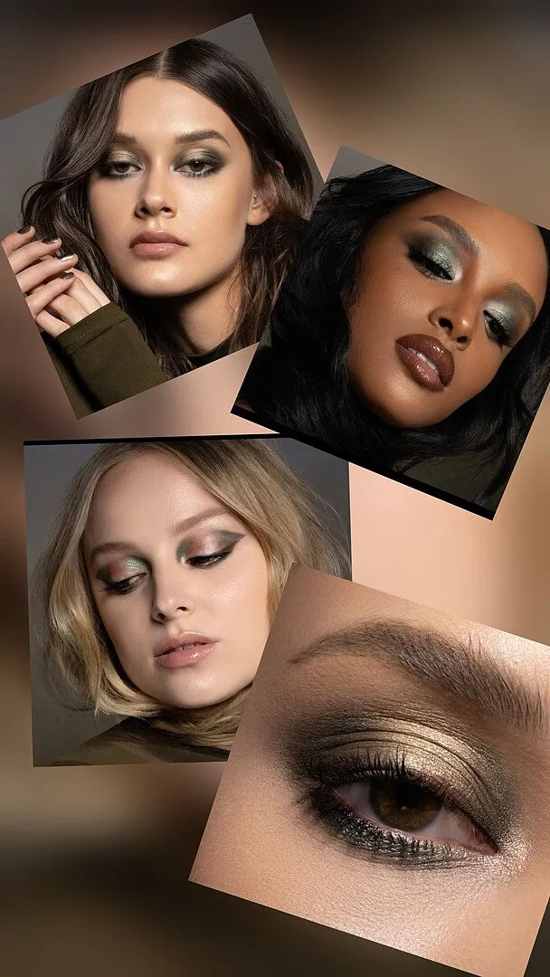 Natasha Denona Mini Gloom Palette Lidschatten moosgrün matt