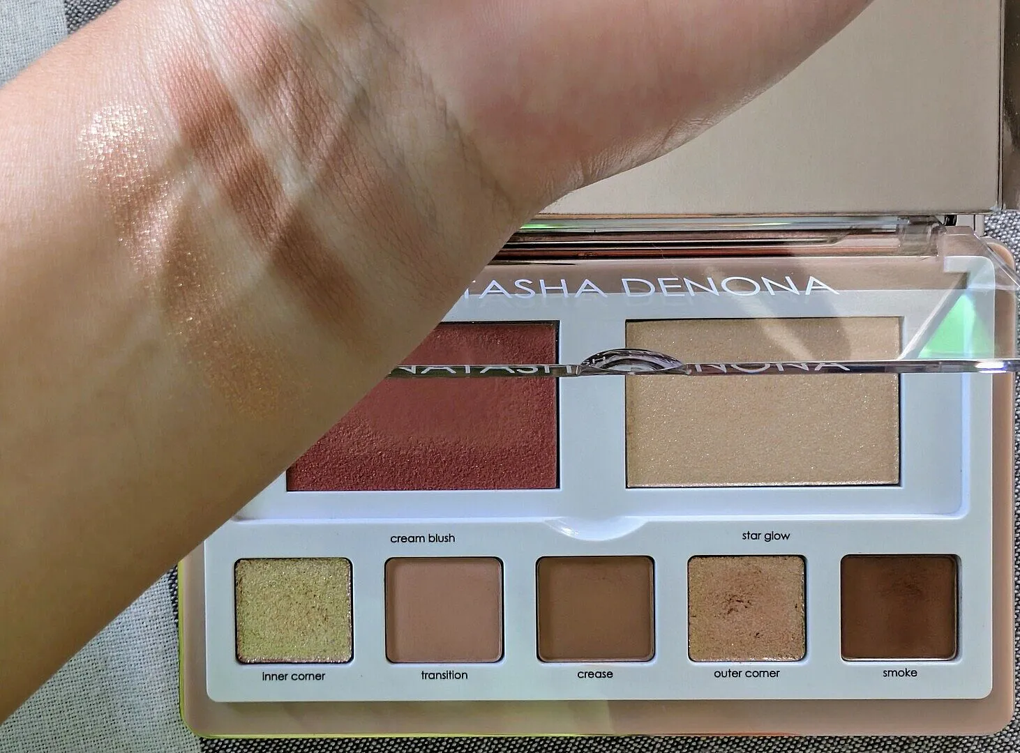 Natasha Denona Glam Face Palette Lidschatten-Set Light neutral