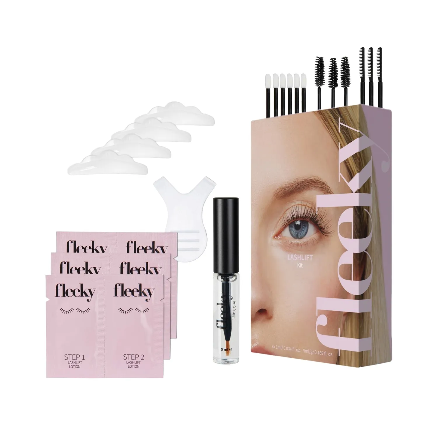 fleeky Lashlift Kit Wimpernlifting Set bis 6 Wochen Halt