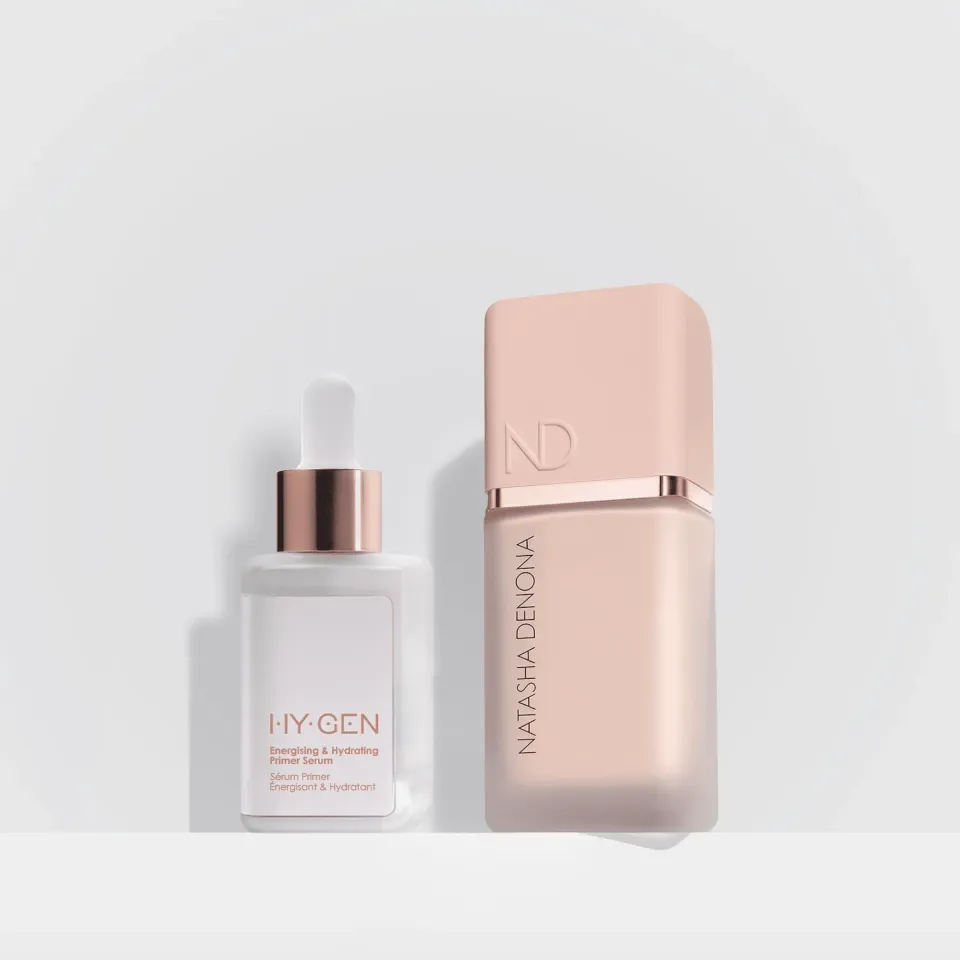 Natasha Denona Hy-Glam Foundation + Hy-Gen Primer Serum Base-Set