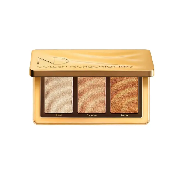 Natasha Denona Golden Highlighter Trio Palette 3x2g foil-finish