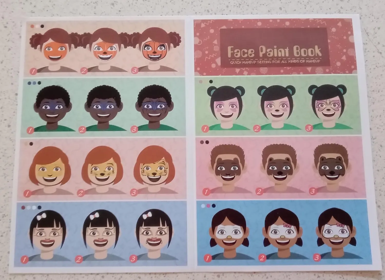 Janolia Gesichtsfarbe Kinderschminke Set 14 Farben UV-aktiv