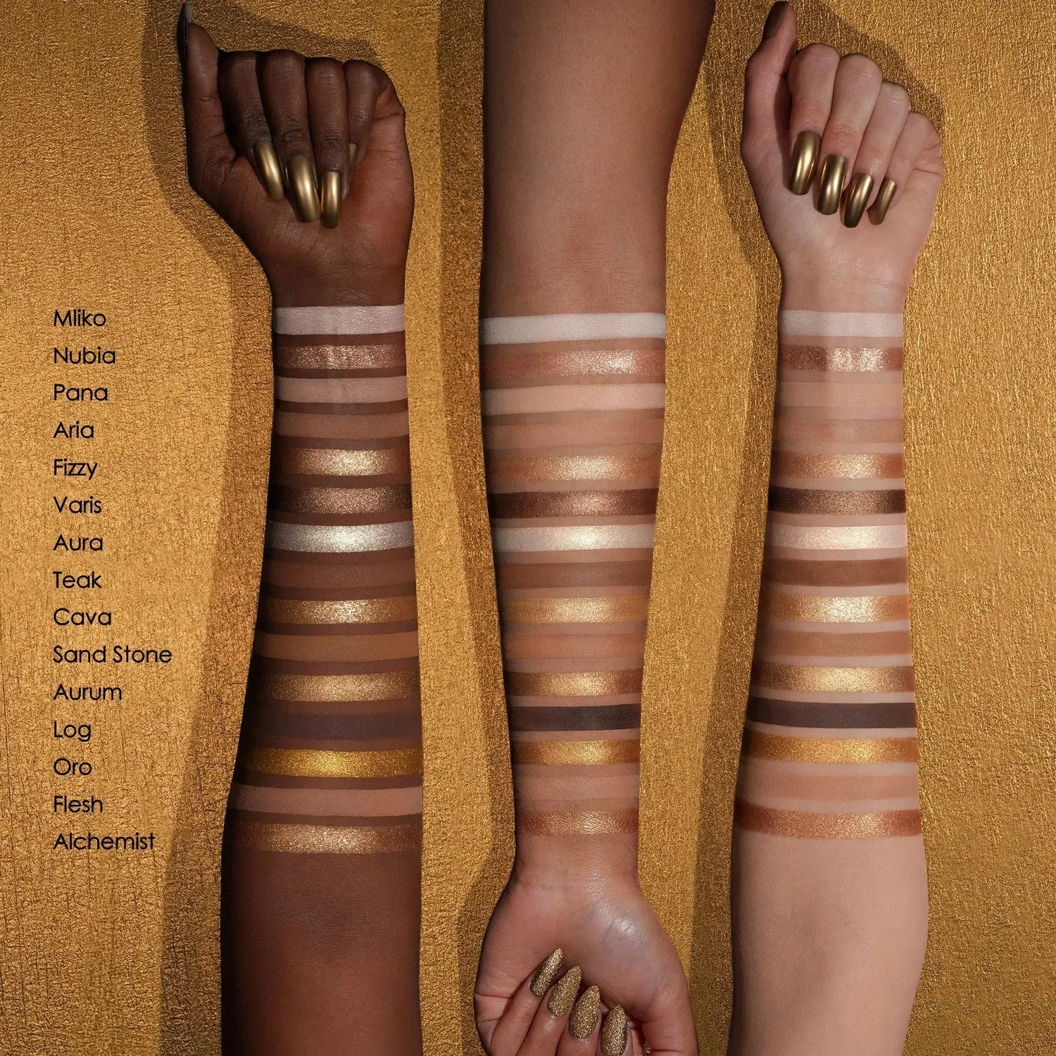 Natasha Denona Golden Lidschattenpalette 15 Farben Gold