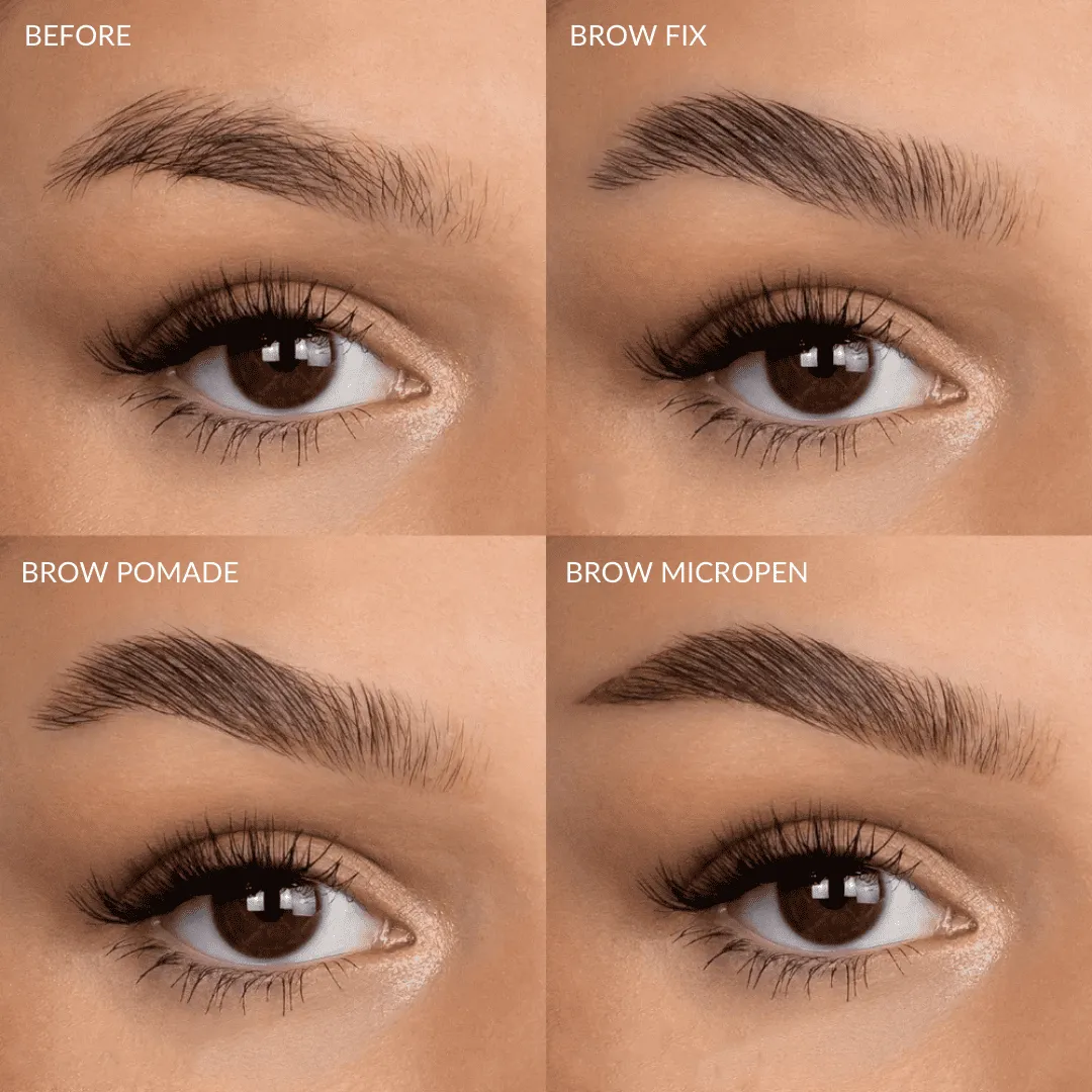 fleeky Brow Styling Trio Augenbrauen-Set braun 3-teilig