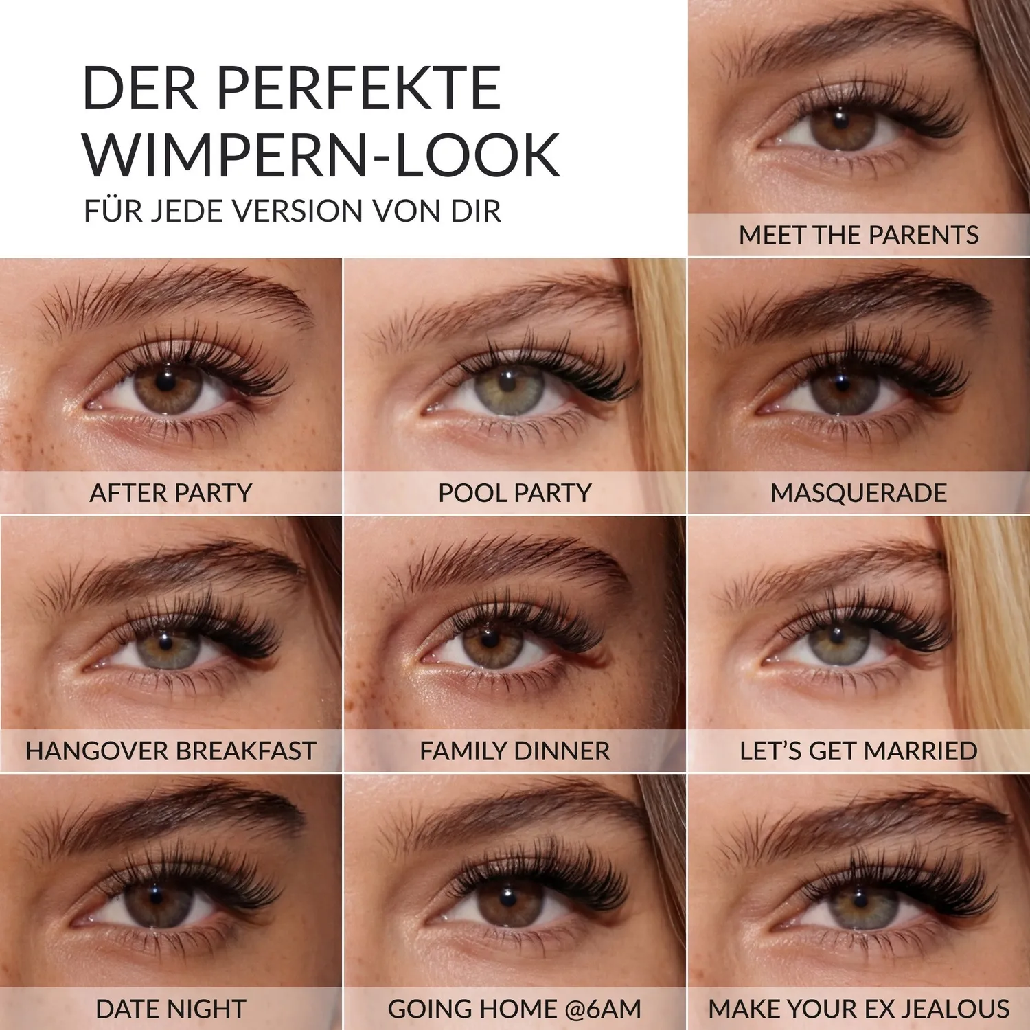 fleeky Press On Lashes Hangover Breakfast Wimpern natürlich