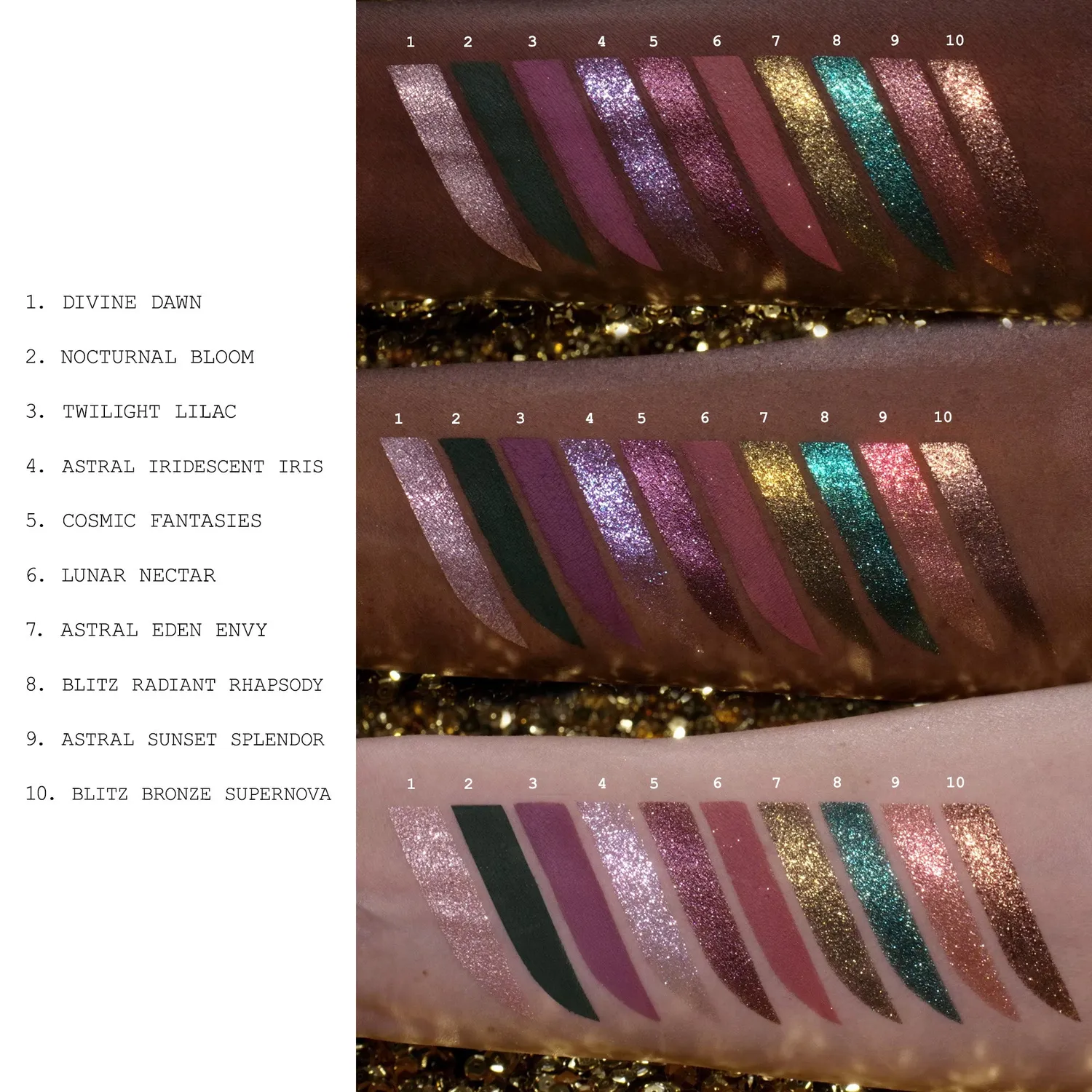 Pat McGrath Labs Mothership XII Petalmorphosis Lidschatten Black Case