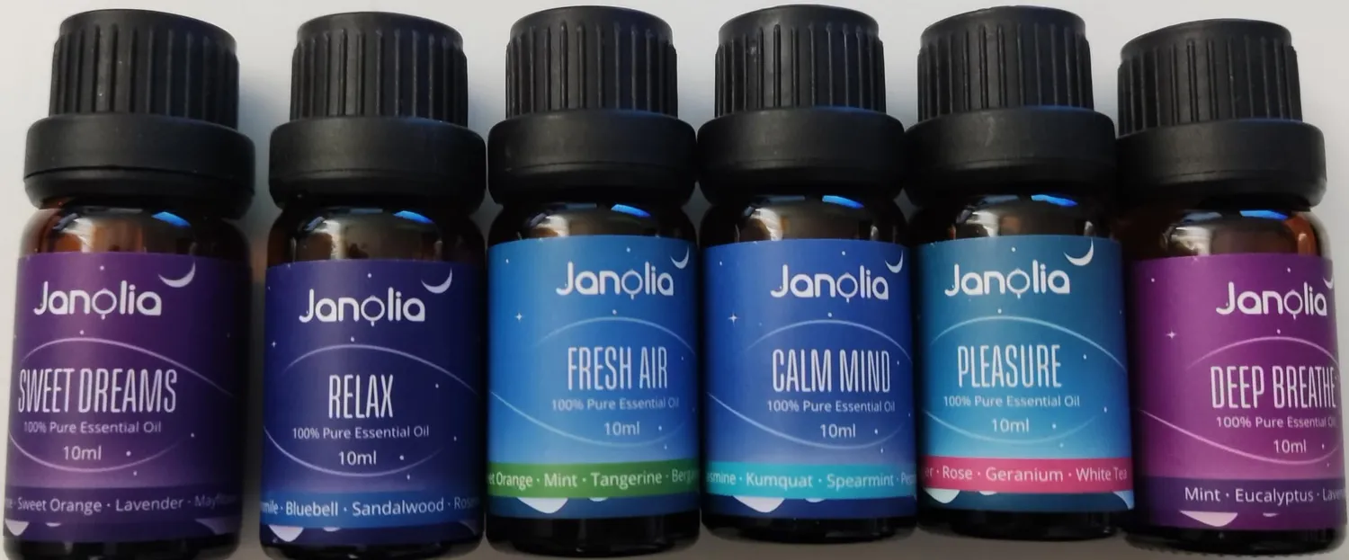 Janolia Ätherische Öle Duftöl Set 6x10ml für Diffuser