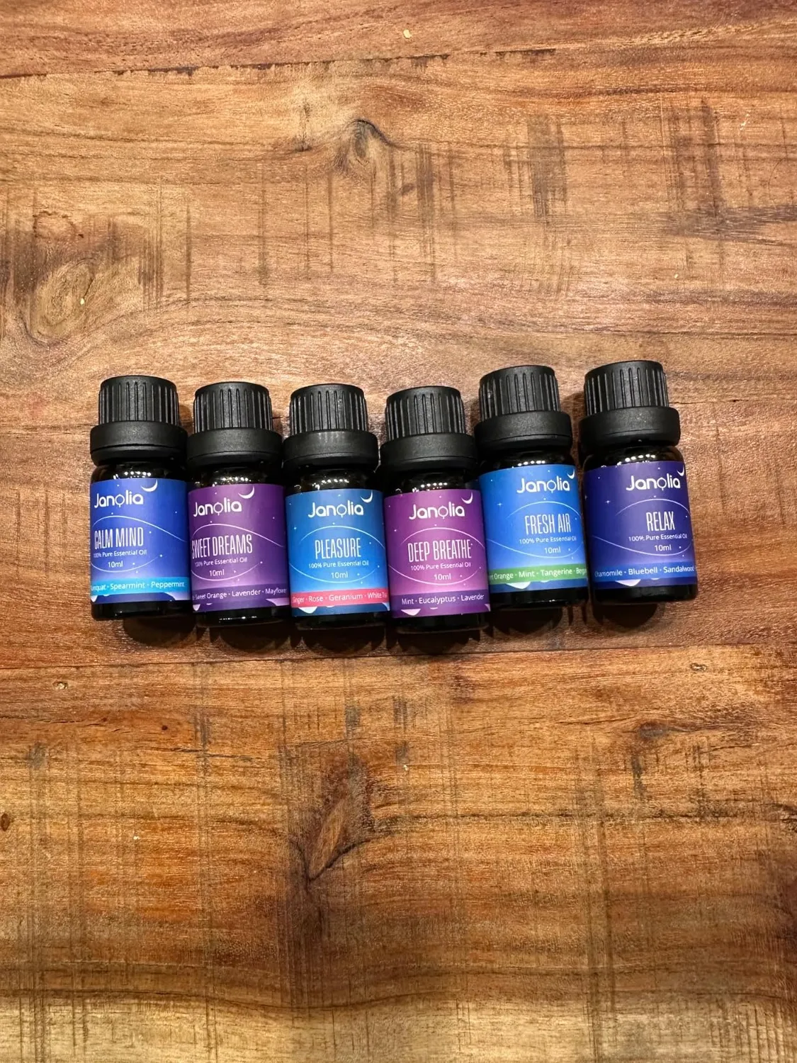 Janolia Ätherische Öle Duftöl Set 6x10ml für Diffuser