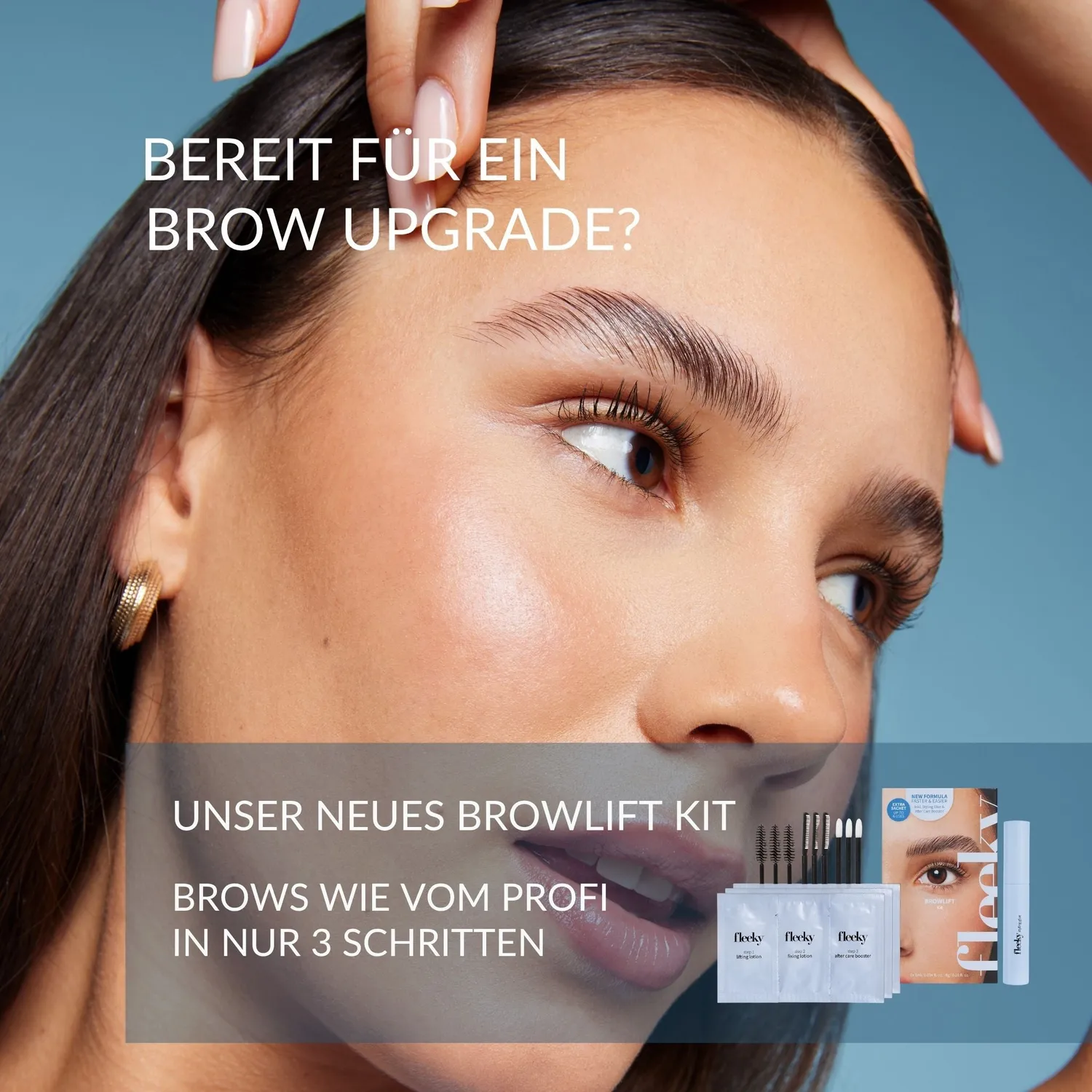 fleeky Browlift Kit New Generation Augenbrauen Set buschiger Look