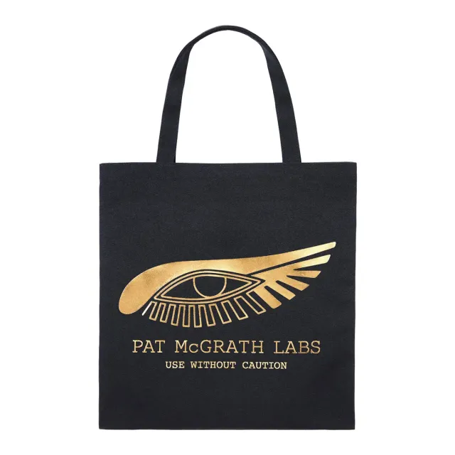 Pat McGrath Labs Apparel 002 Gold Hieroglyphic Tote Bag Iconic Eye