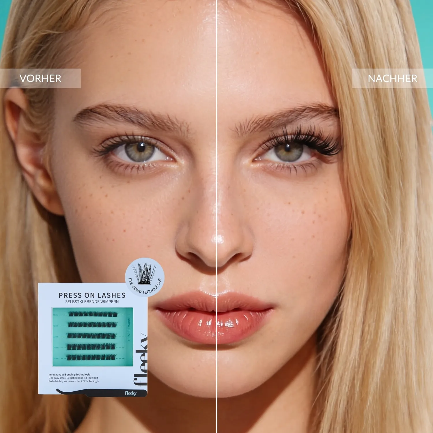 fleeky Press On Lashes Let´s Get Married Wimpern Set