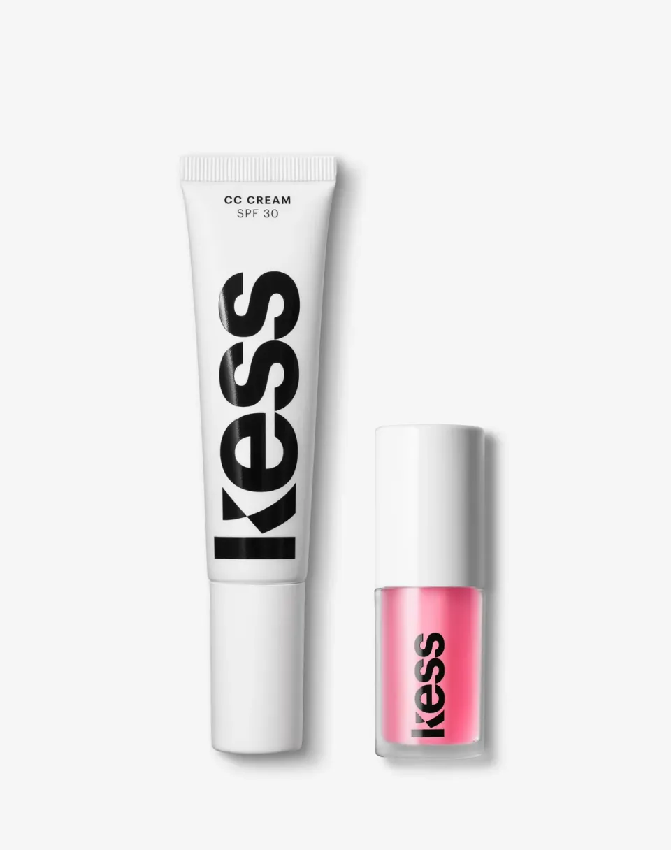 Kess Berlin Fresh Glow Make-up Set CC Cream Lip Oil glossy