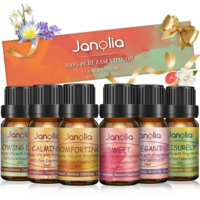 Janolia Ätherische Öle Set 6x10ml Diffuser