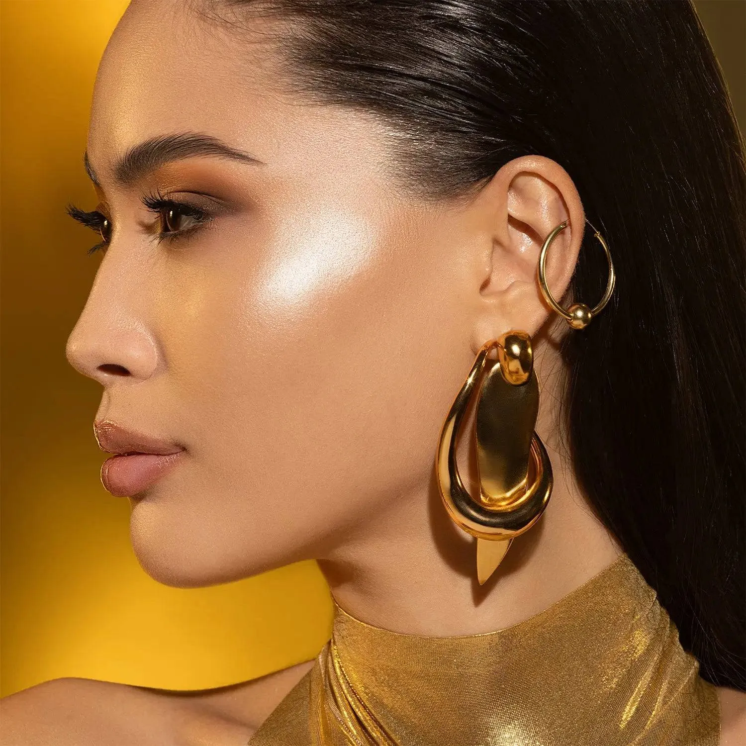 Natasha Denona Golden Highlighter Trio Palette 3x2g foil-finish