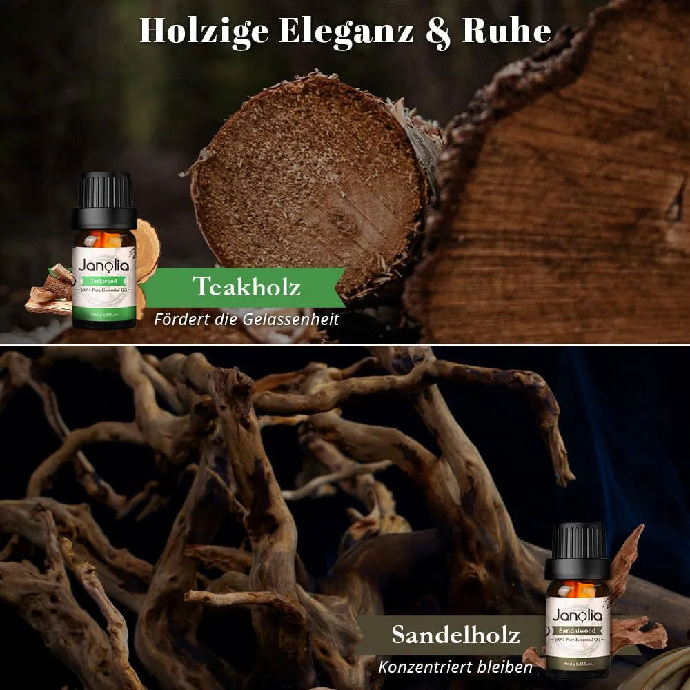 Janolia ätherische Öle Set Männer Duftöl 6x10ml holzig
