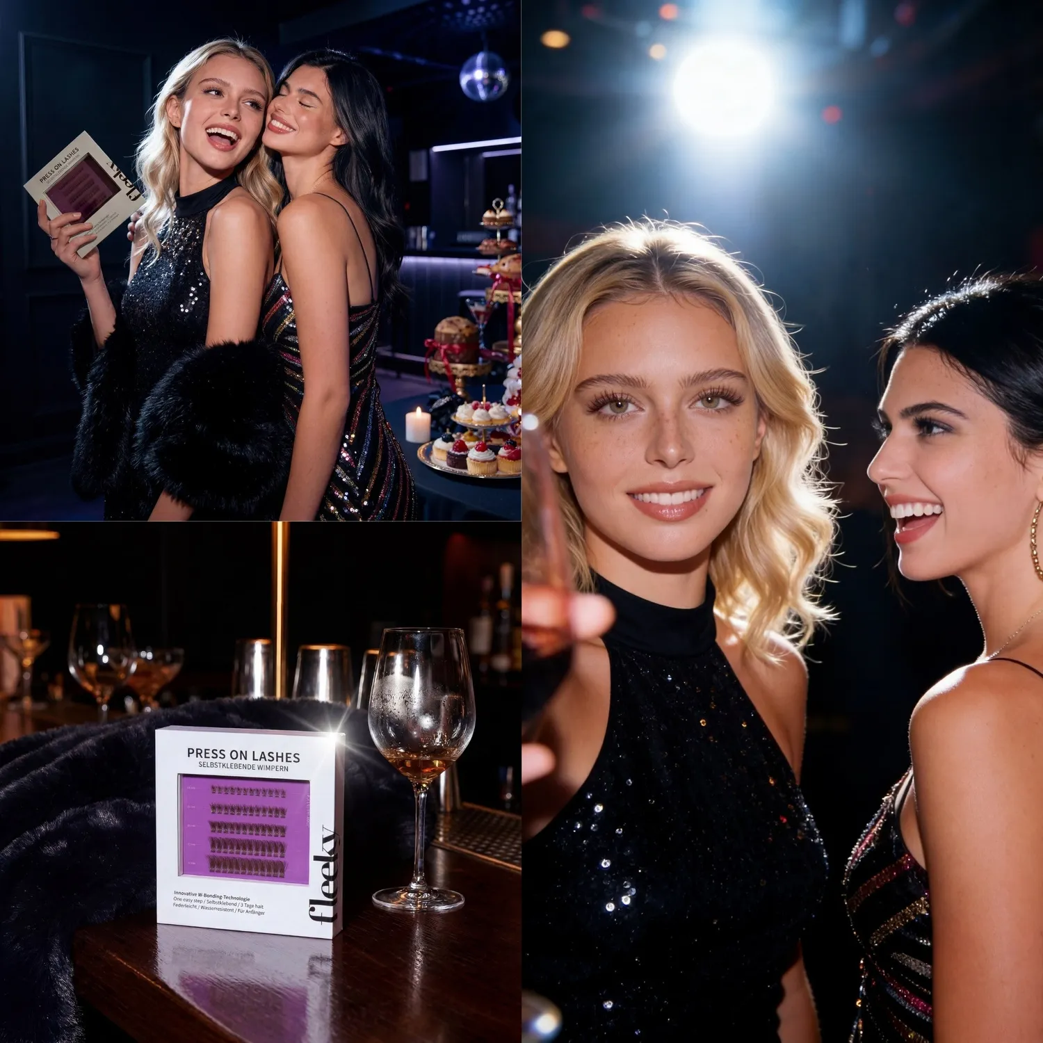 fleeky Press On Lashes After Party Wimpern selbstklebend