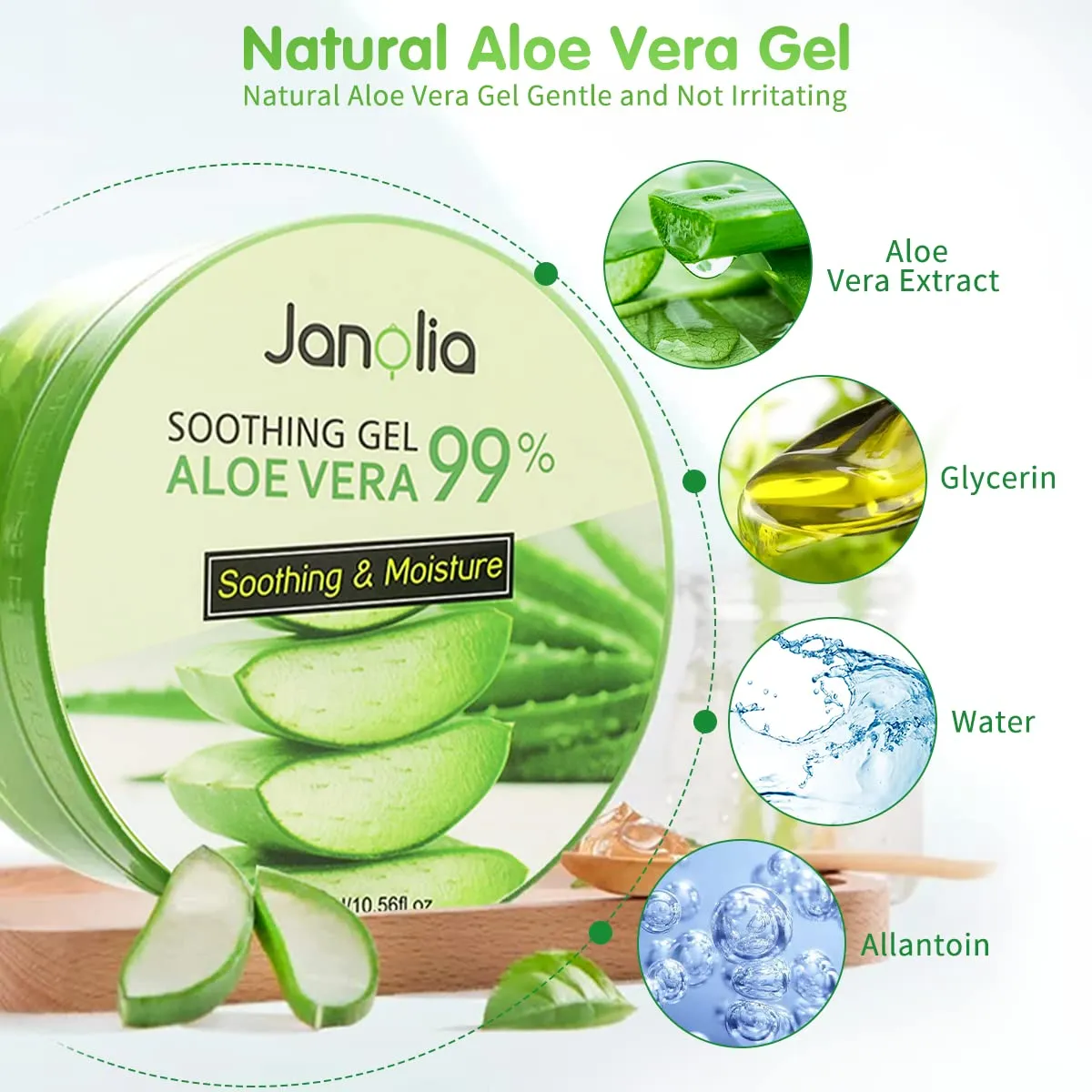 Janolia Aloe Vera Gel 300 ml feuchtigkeitsspendend