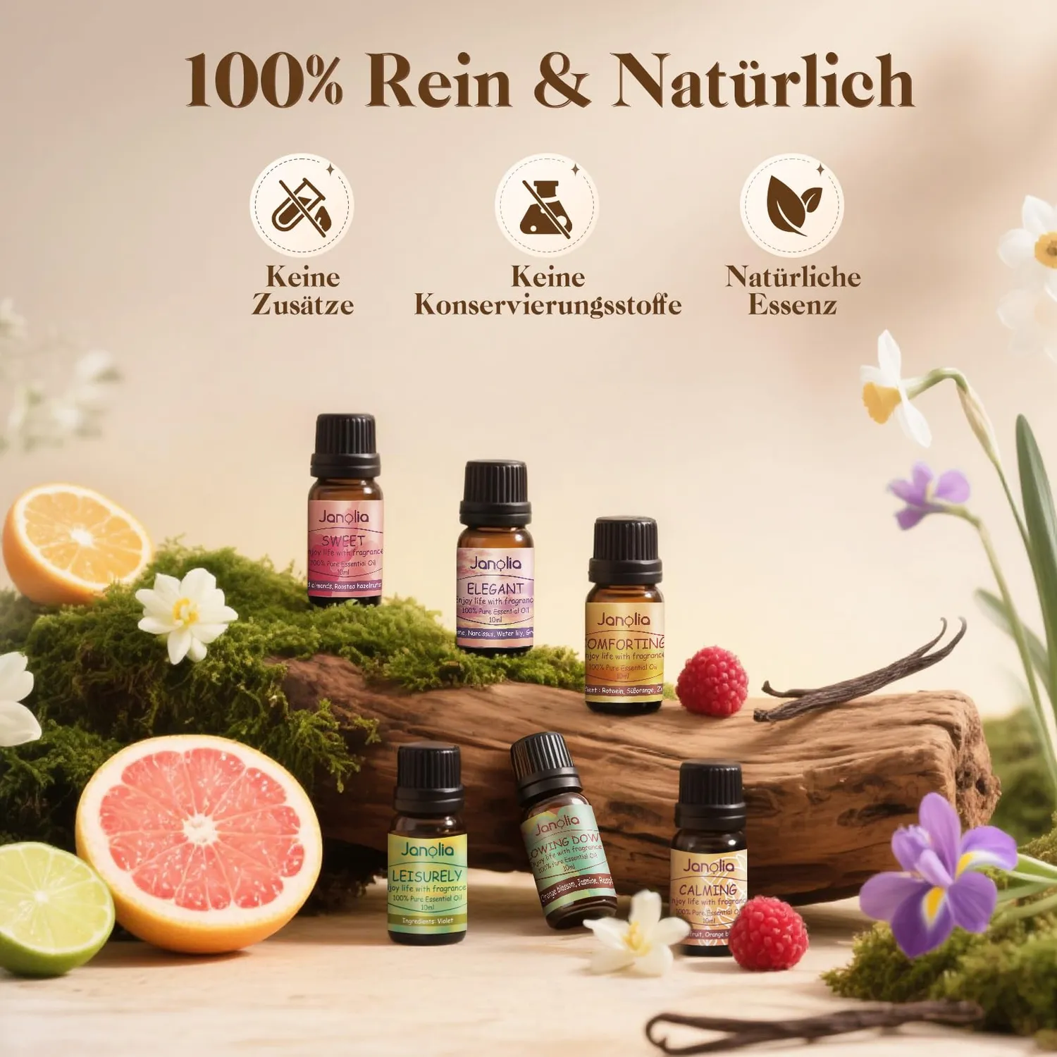 Janolia Ätherische Öle Set 6x10ml Diffuser