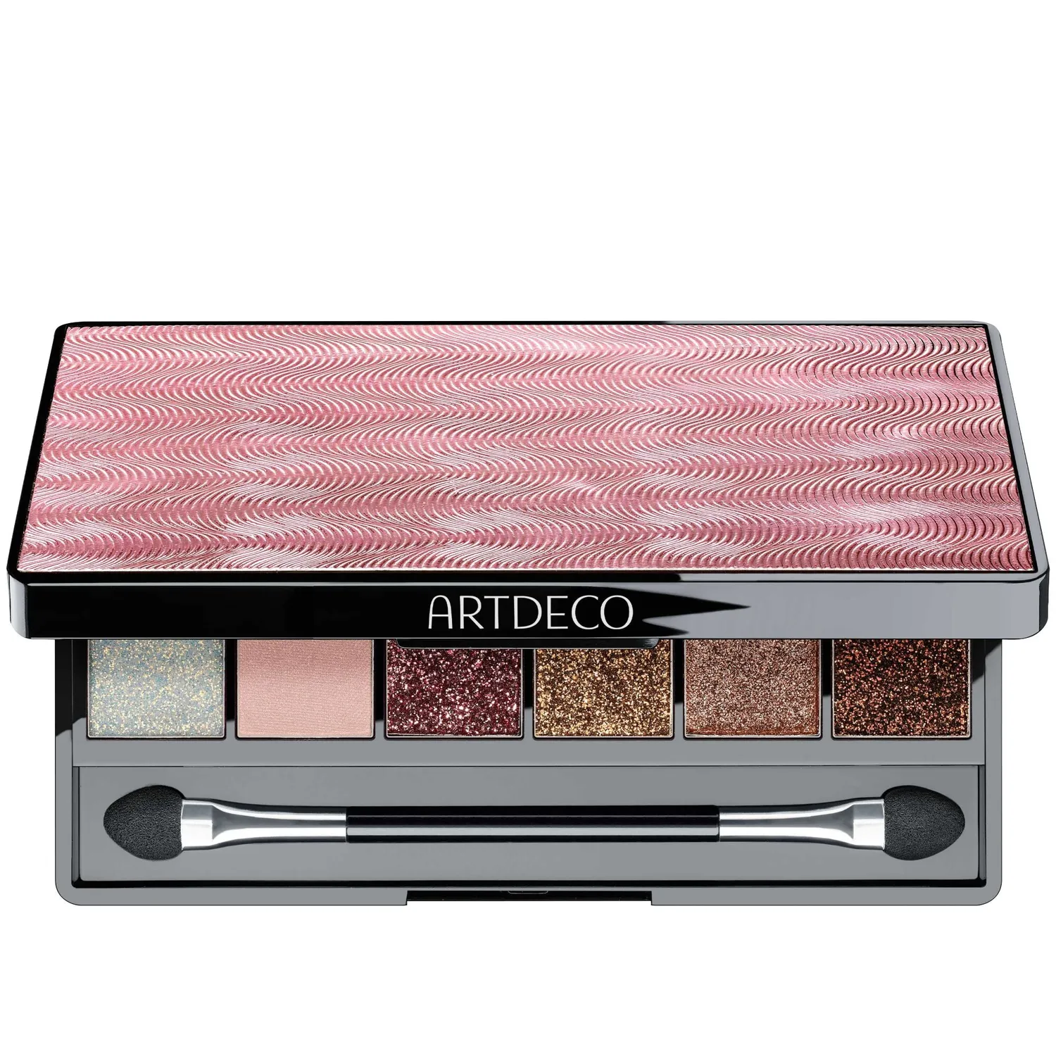 ARDECO Glittery Eyeshadow Palette 3 touch of velvet 6 Farben