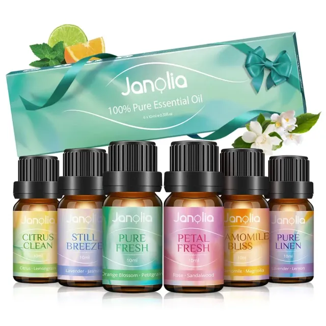 Janolia Ätherische Öle Set 6x10ml Diffuser naturrein