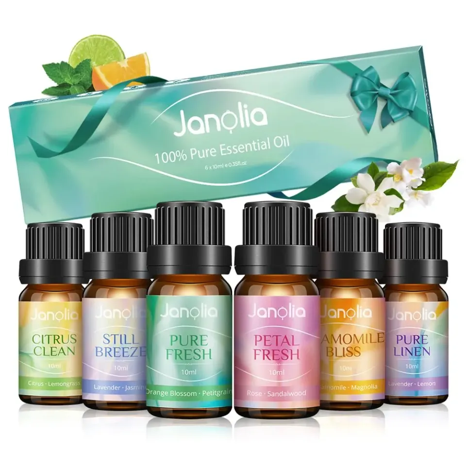 Janolia Ätherische Öle Set 6x10ml Diffuser naturrein