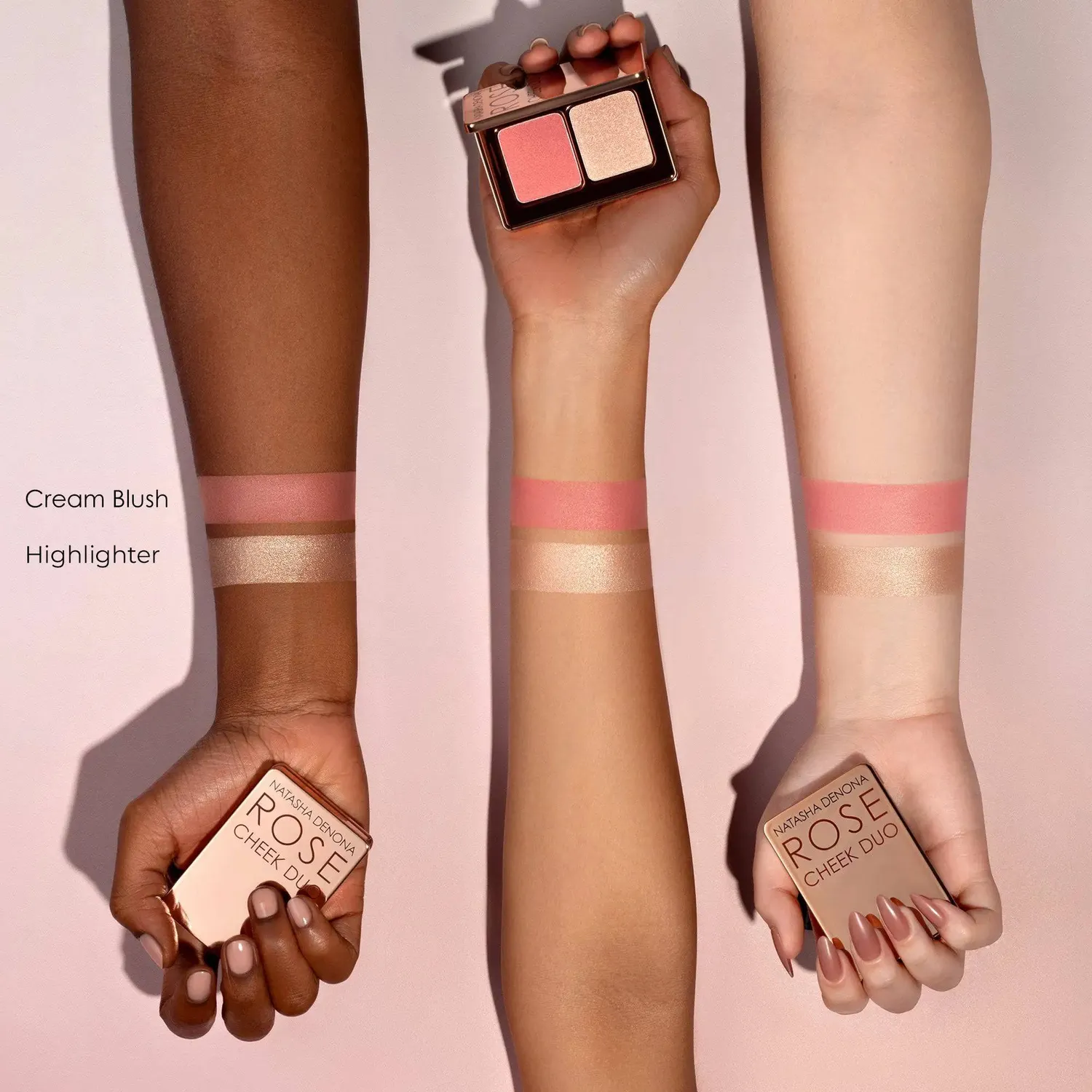 Natasha Denona Mini Rose Cheek Duo Blush Highlighter