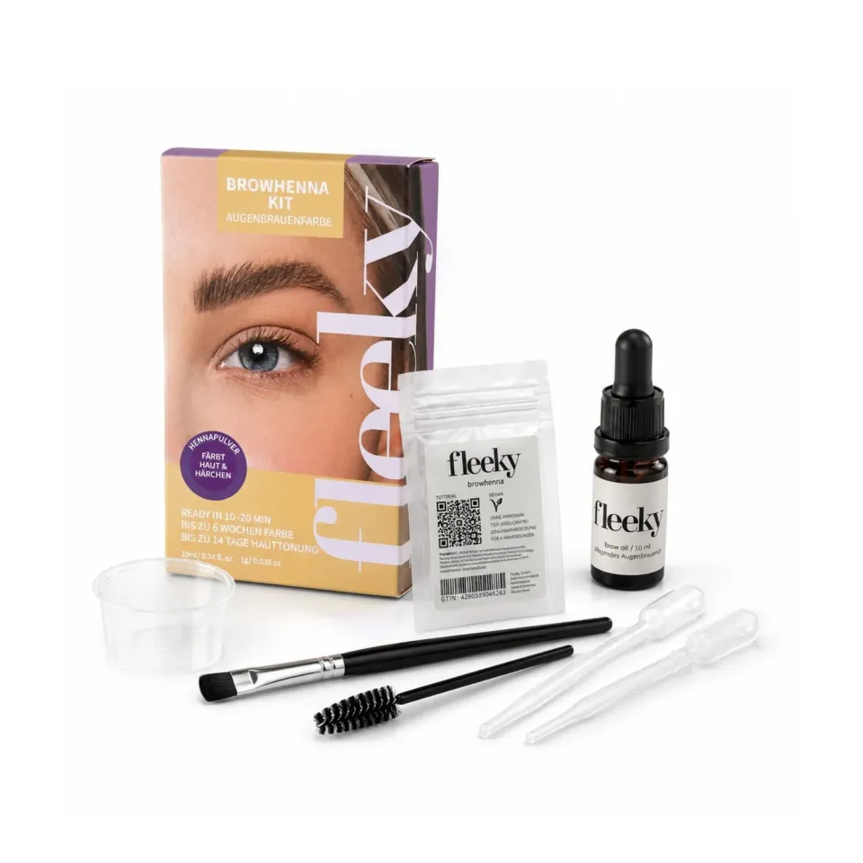 fleeky Browhenna-Kit Augenbrauenfarbe Mini Kit