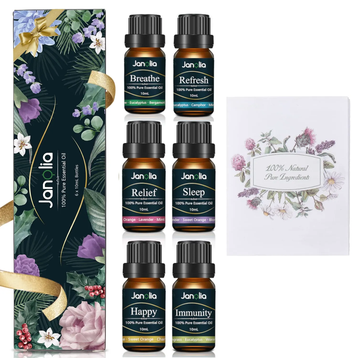 Janolia ätherische Öle Set Duftöl 6x10 ml Raum