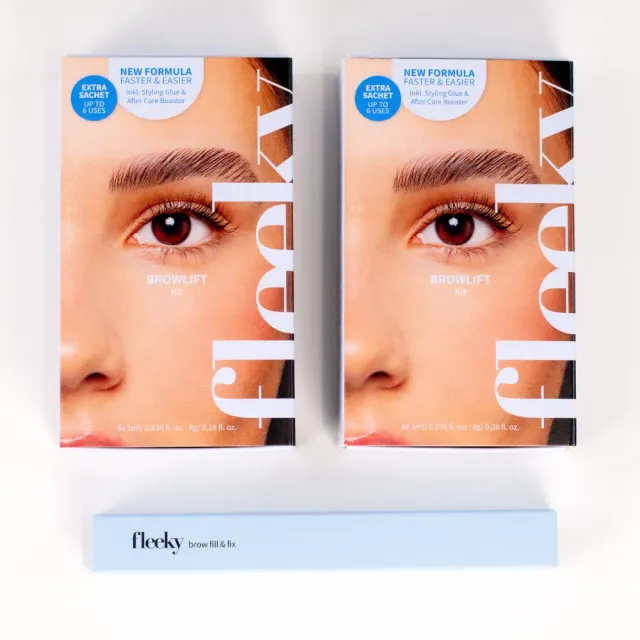 fleeky Browlift Bundle New Generation Brauen Set mittelbraun