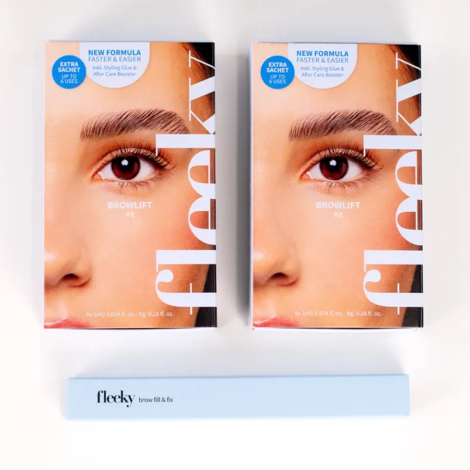 fleeky Browlift Bundle New Generation Brauen Set mittelbraun