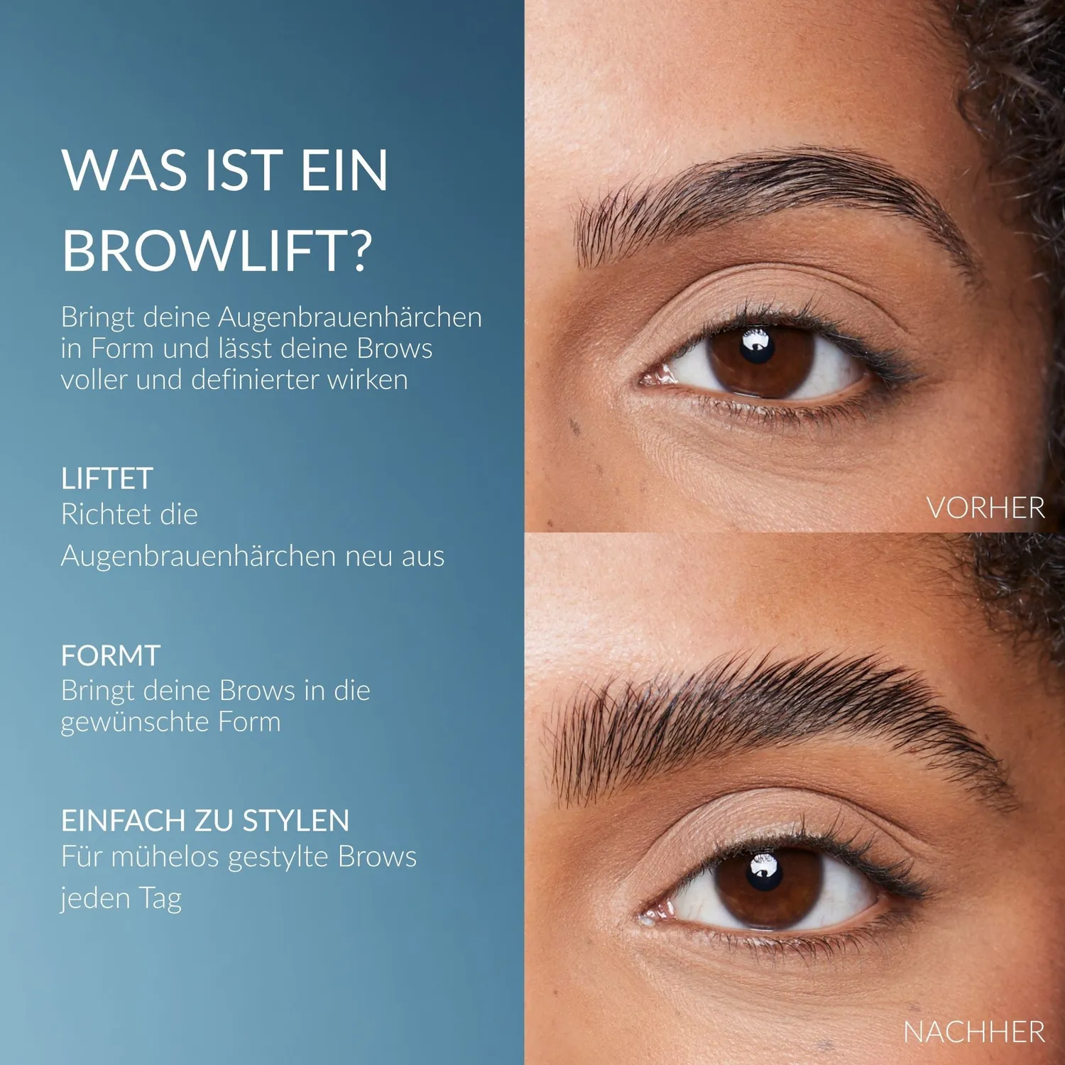 fleeky Browlift Kit New Generation Augenbrauen Set buschiger Look