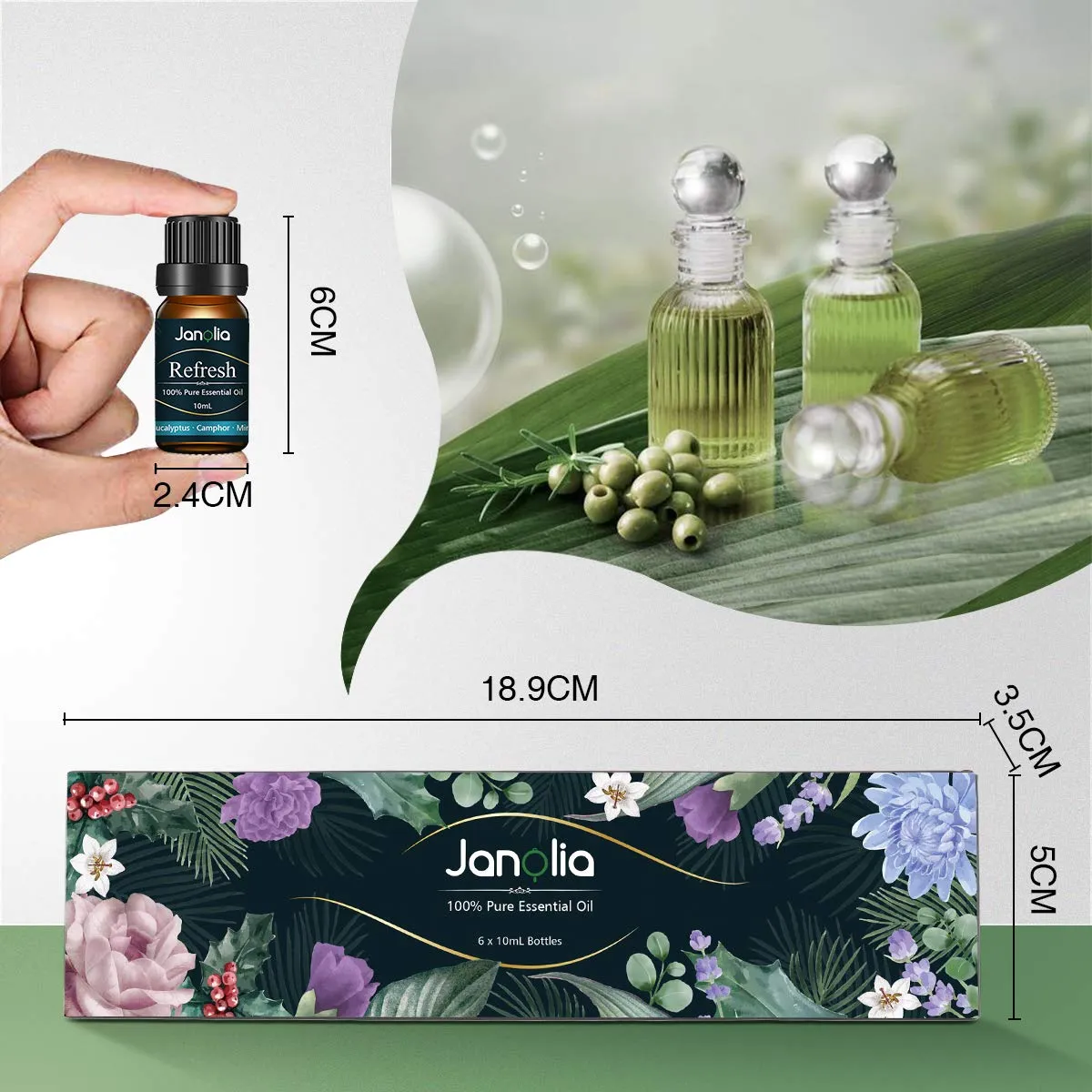 Janolia ätherische Öle Set Duftöl 6x10 ml Raum