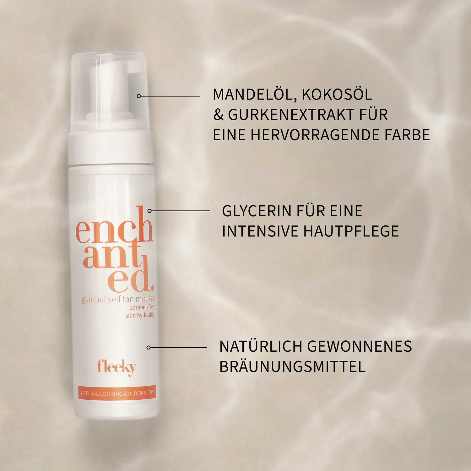fleeky Gradual Tan Mousse Selbstbräuner mit Kakaobutter