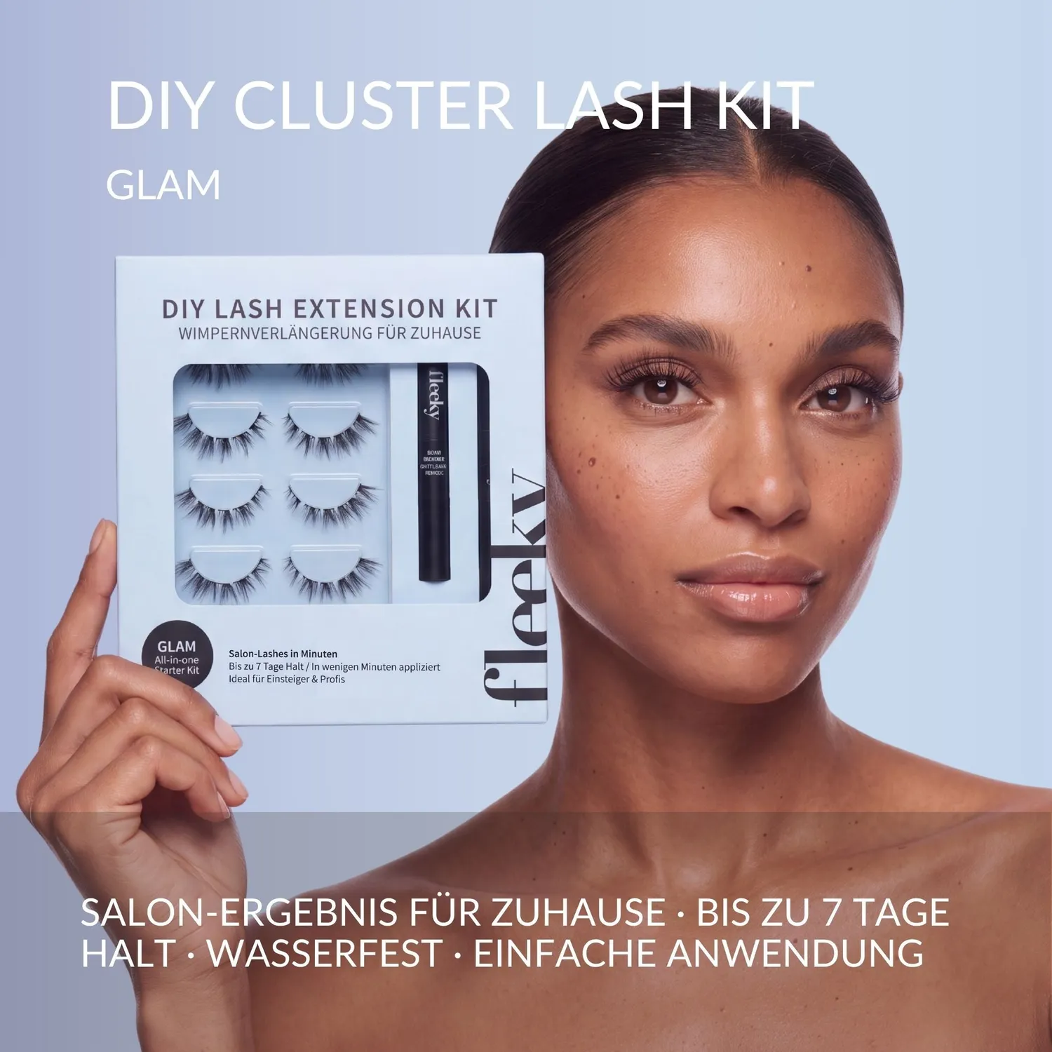 fleeky Glam Lashes Starter Kit künstliche Wimpern Komplett-Set