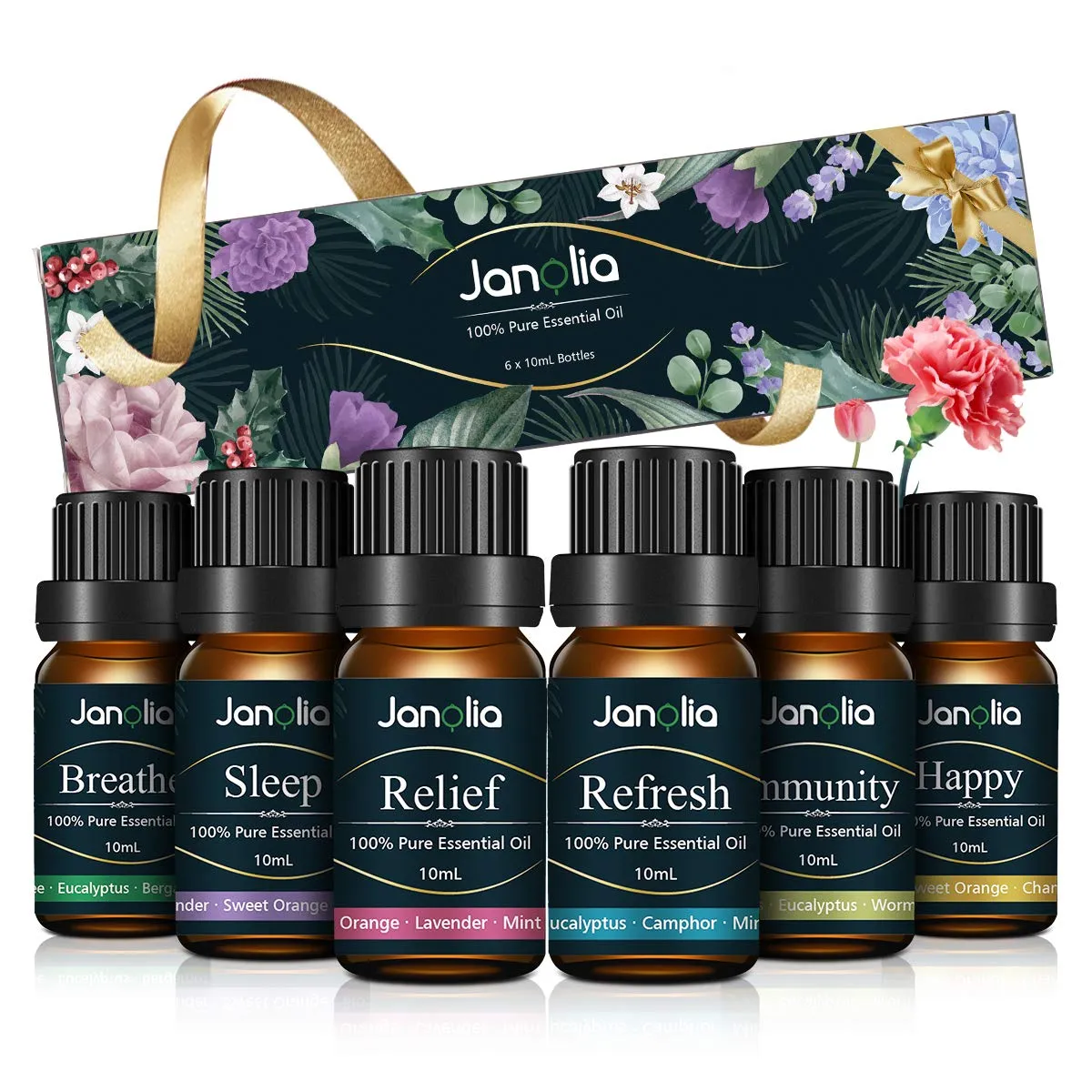 Janolia ätherische Öle Set Männer Duftöl 6x10ml holzig