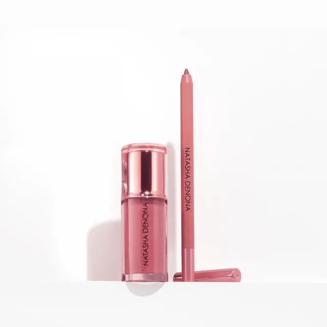 Natasha Denona Hy-Gloss + I Need A Nude Lip Crayon Lippen-Set plumping