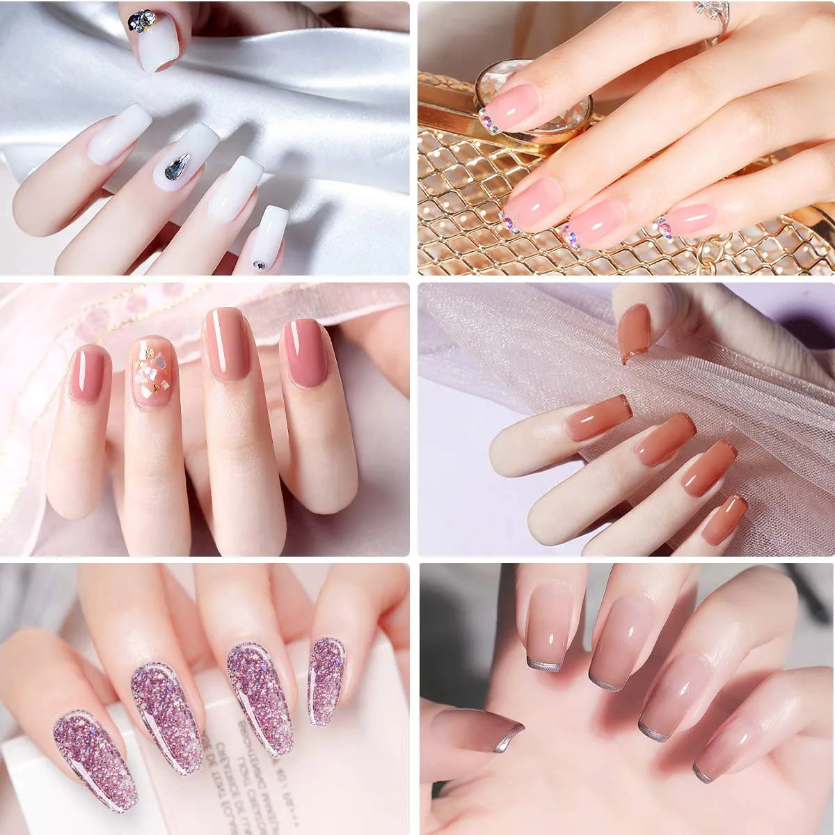 Janolia Nagelverlängerung Gel Starter Set 6 Farben