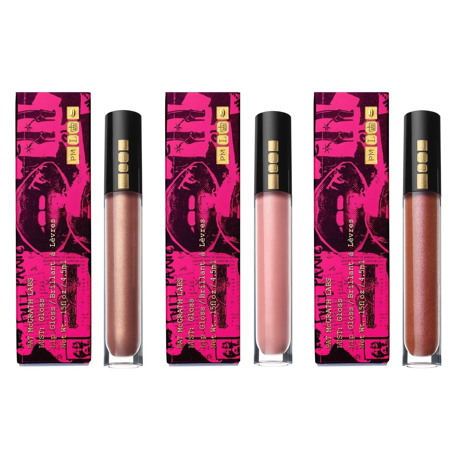 Pat McGrath Labs Lust Gloss Trio Lipgloss Divine Lover 3er glänzend