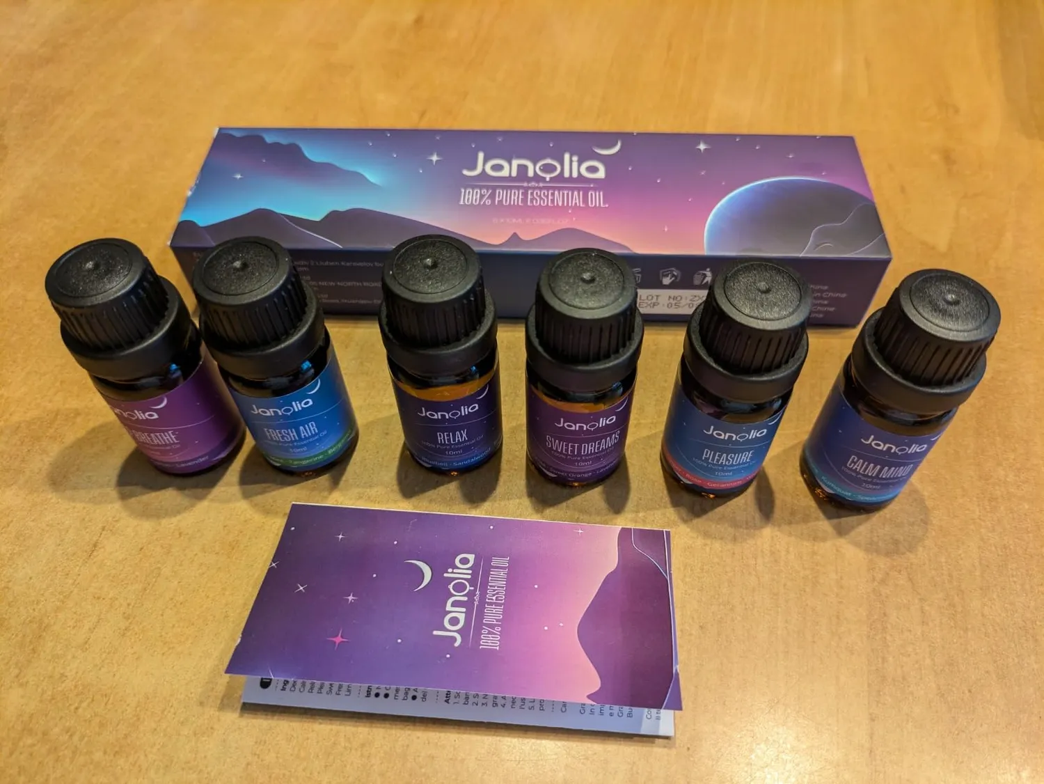 Janolia Ätherische Öle Duftöl Set 6x10ml für Diffuser