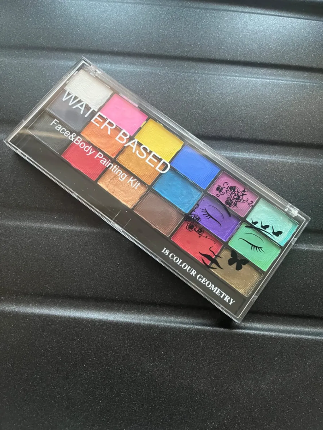 Janolia Kinderschminken Set Erdfarbe 18 Farben mit Pinsel