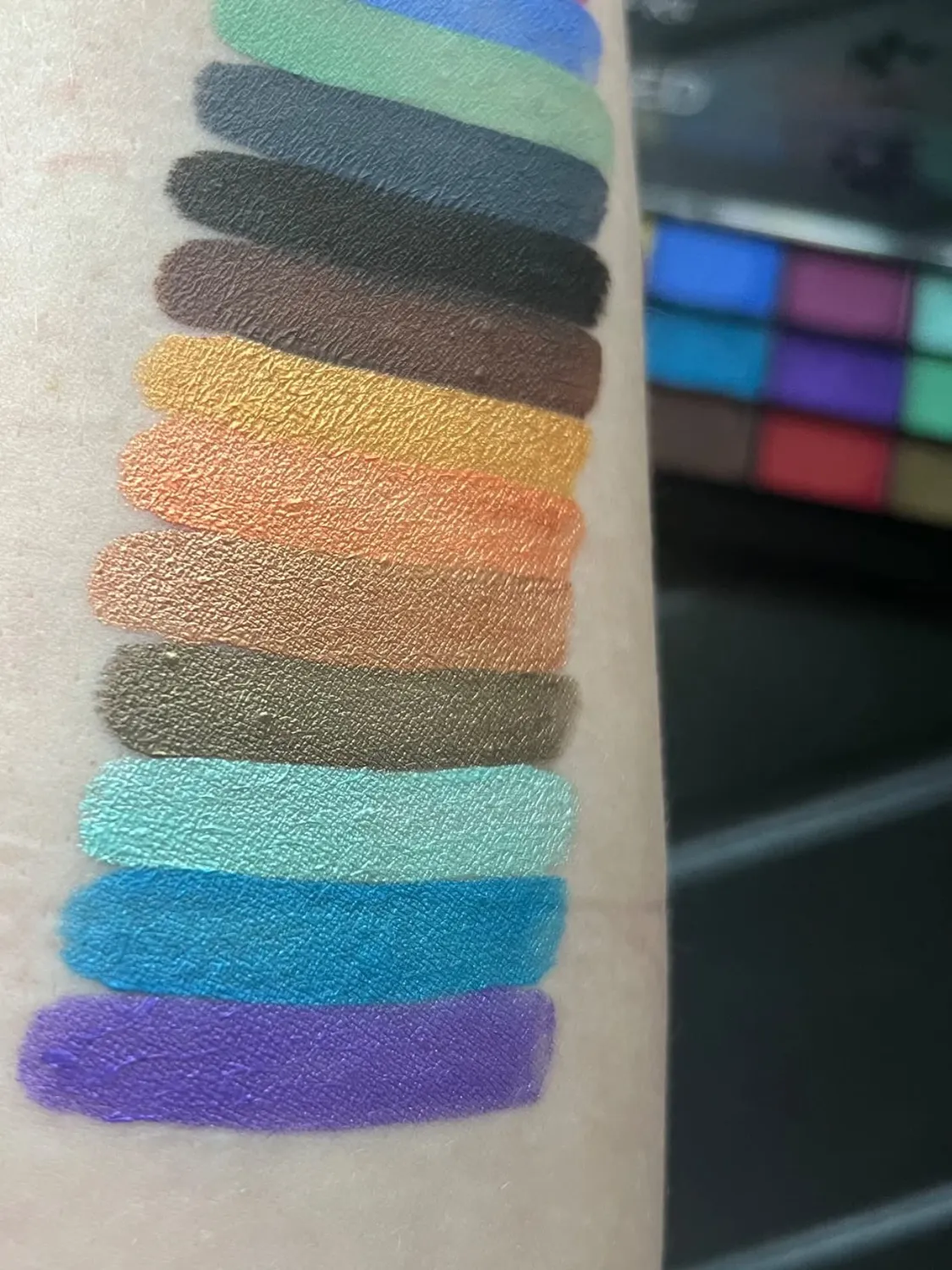 Janolia Kinderschminken Set Erdfarbe 18 Farben mit Pinsel