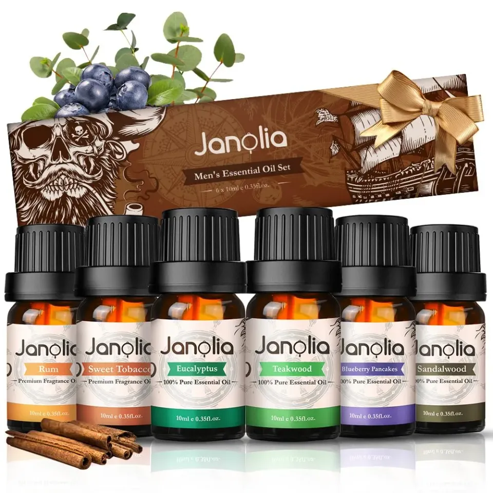 Janolia ätherische Öle Set Männer Duftöl 6x10ml holzig
